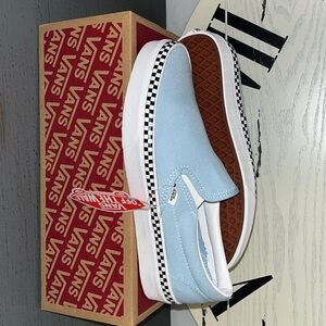 Vans Classic Slip-On (Check Foxing) Never worn. Color is so pretty.